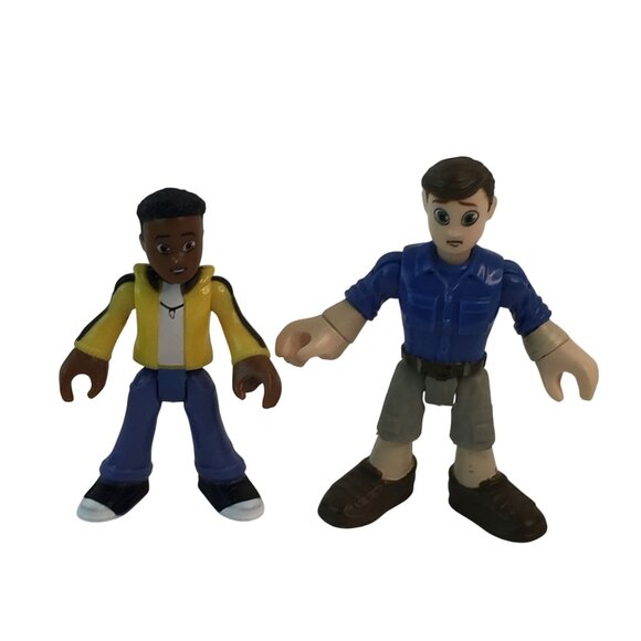 Fisher Price Imaginext Jurassic World Ankylosaurus Kentrosaurus w/Ben & Darius - Picture 10 of 11